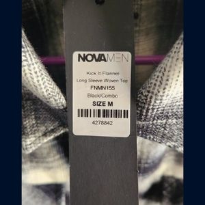 Fashion Nova Balck And White Flannel